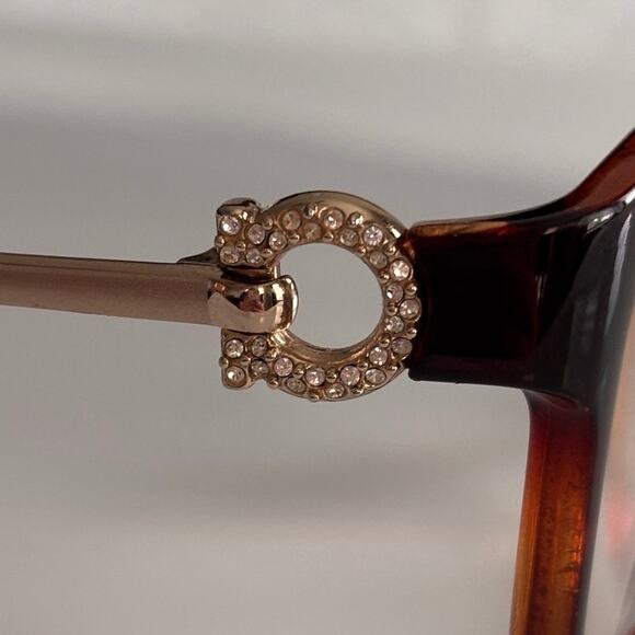 Salvatore Ferragamo Eyeglasses Frames Rhinestone Tortoise Shell SF2705R Academia - Picture 6 of 10
